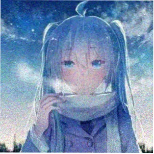 留言用户头像，玫紫描边与浅杏内圆